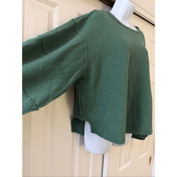 FREE PEOPLE x WE THE FREE TOTAL ECLIPSE TEE IN PINE FOREST - Picture 7 of 8